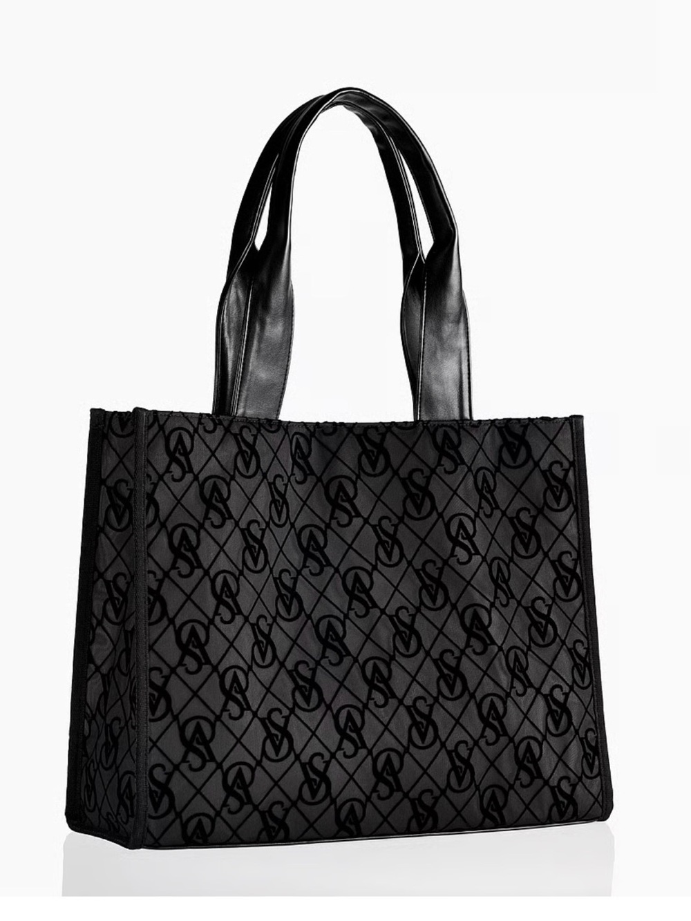 Victoria's Secret Black Logo Tote Bag